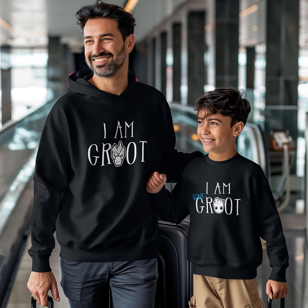 Coppia di felpe padre figli